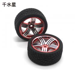 65mm铝合金车轮 模型车轮 遥控车改造件 DIY升级1:10金属车轮