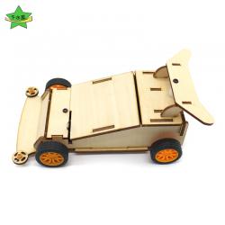 木板四驱车2号(带木壳)玩具车模型科技手工拼装玩具模型diy创客培训材料