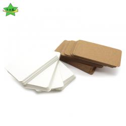 DIY涂鸦纸片 硬质空白卡片留言学习识字英语单词卡diy手绘卡纸