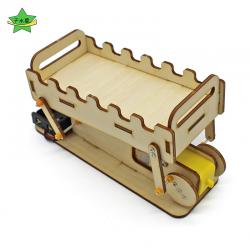 DIY小摇床儿童 创意迷你婴儿摇床拼装模型手工材料木质小孩子玩具