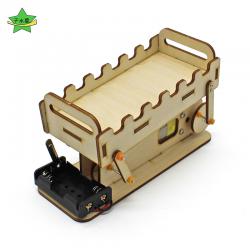 DIY小摇床儿童 创意迷你婴儿摇床拼装模型手工材料木质小孩子玩具