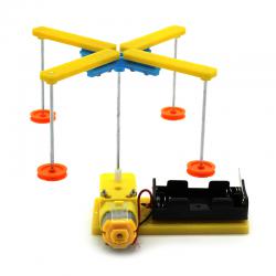 四座旋转木马 亲子活动手工diy电动玩教具幼儿园儿童手工制作材料
