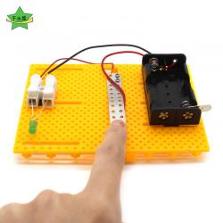 灯光摩尔斯码发报机1号小发明制作手工diy材料包简单电路知识学习