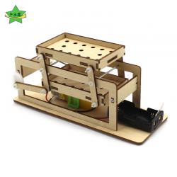 DIY筛子 幼儿园手工小制作小发明材料包木质拼装电动模型马达玩具