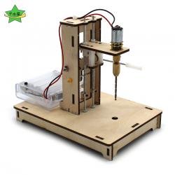 迷你小台钻1号学生科技小制作小发明diy木板钻孔模型工具拼装材料