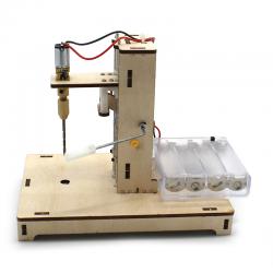 迷你小台钻1号学生科技小制作小发明diy木板钻孔模型工具拼装材料