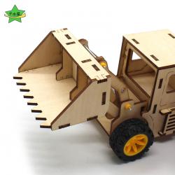 铲车模型1号科技小制作diy中小学生手工课拼装车小发明玩教具套件