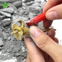 恐龙考古挖掘1号diy手工挖宝藏小号趣味模型男孩盲盒玩具新年礼物