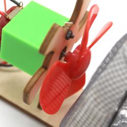 [星之河畔]小小吸尘器儿童DIY木制手工拼装模型玩具steam教具创意科技小制作