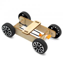 [星之河畔]弹力橡皮筋小车 创意科学实验木制少儿DIY模型玩具套装