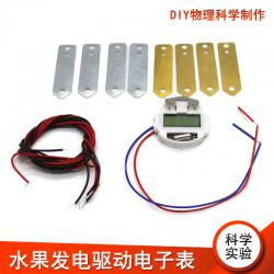 [星之河畔]水果发电驱动电子表 小学生物理科学实验材料包steam教育