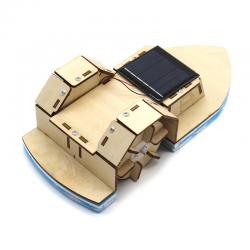 [星之河畔]太阳能轮桨船趣味科技新能源小制作steam教具创意木制DIY手工材料