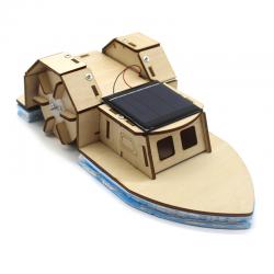 [星之河畔]太阳能轮桨船趣味科技新能源小制作steam教具创意木制DIY手工材料