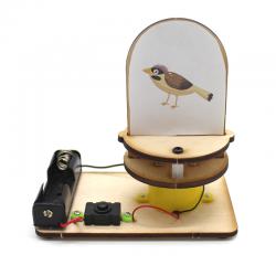 [星之河畔]笼中鸟 趣味电动玩具小学生DIY创意拼装科学手工小制作