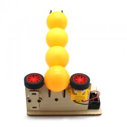[星之河畔]发球器 木制手工趣味科技实验小发明儿童创意DIY拼装小制作玩具