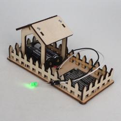 [星之河畔]趣味雨滴感应器 儿童创意DIY木制手工拼装模型亲子科学实验steam
