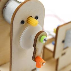 [星之河畔]人体感应铃铛 木制DIY创意手工拼装模型玩具材料包趣味科技小制作