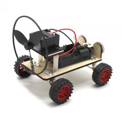 [星之河畔]空气桨风力车 学生创意木制DIY拼装小车科技小制作大赛实验材料包