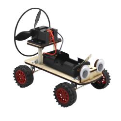 [星之河畔]空气桨风力车 学生创意木制DIY拼装小车科技小制作大赛实验材料包