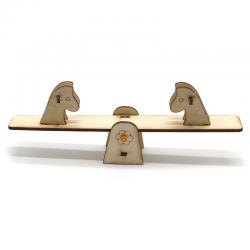 [星之河畔]跷跷板 幼儿园木制拼装手工区域材料小制作diy科学趣味教育材料包