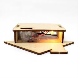 [星之河畔]天黑点亮小灯与房子 小学生手工拼装DIY创意发光手工大赛科学实验