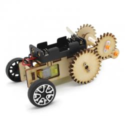 [星之河畔]双向行走模型车 齿轮传动创客DIY科技小制作手工拼装