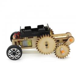 [星之河畔]双向行走模型车 齿轮传动创客DIY科技小制作手工拼装