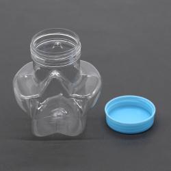 蓝盖星星瓶子高66mm创意手工塑料瓶diy材料零配件收纳分类收集瓶