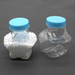 蓝盖星星瓶子高66mm创意手工塑料瓶diy材料零配件收纳分类收集瓶