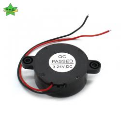 3v蜂鸣器(圆形带线) 连续声讯响器6V12V24V直流高分贝diy手工配件