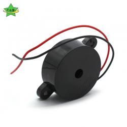 3v蜂鸣器(圆形带线) 连续声讯响器6V12V24V直流高分贝diy手工配件