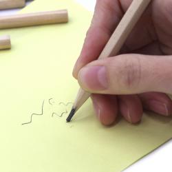 原木铅笔(HB)绘图画线笔中小学生diy手工模型结构涂画描线笔儿童