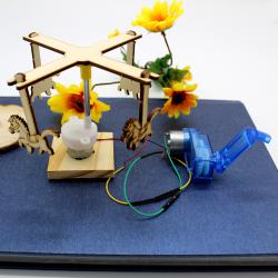 [星之河畔]手摇旋转木马 小学生创意科技制作diy科教拼装小发明手工课作业