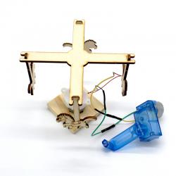 [星之河畔]手摇旋转木马 小学生创意科技制作diy科教拼装小发明手工课作业