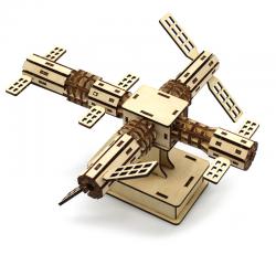 科技小制作空间站航天模型音乐盒摆件