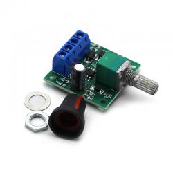 PWM调速器小型旋钮开关diy电机马达调速模块LED灯调光器电子配件