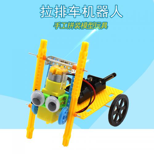 [画中麦田]拉排车机器人