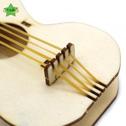 [YM2]迷你小吉他1号儿童简易手工拼装小发明材料包diy科技小制作