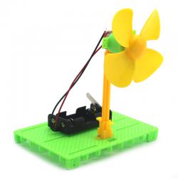 [画中麦田]黄四叶风扇