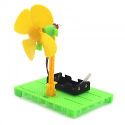 [画中麦田]黄四叶风扇