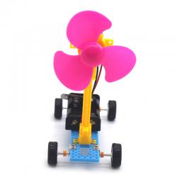 [画中麦田]风能动力车 diy科技小制作儿童手工实验小发明stem科学实验玩具