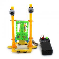 [画中麦田]大脚机器人 diy科技小制作遥控机器人模型地摊玩具学生实验教具