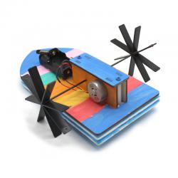 [星之河畔]电动明轮船DIY船模小学stem创客套件船模拼装玩具科技小制作