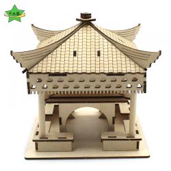 复古拼装亭子1号中小学生木板组装科技小制作材料包DIY创意小发明