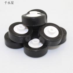 光面橡胶车轮2*18mm 微型小轮子 创客diy steam教育材料 趣味制作