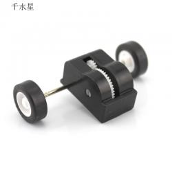 光面橡胶车轮2*18mm 微型小轮子 创客diy steam教育材料 趣味制作