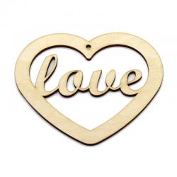 心形装饰挂牌木质带孔方形木片木牌雕刻手写许愿祈福吊牌景区挂件