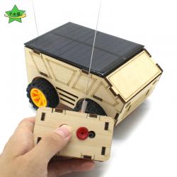 太阳能遥控车1号创客手工拼装科技小制作玩具车diy光伏发电小发明