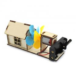 [星之河畔]儿童diy科技小制作发明手工拼装风力发电站学生物理科学实验玩具