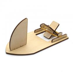 [星之河畔]简易橡皮筋小船1号diy学生手工拼装船模stem教具小制作